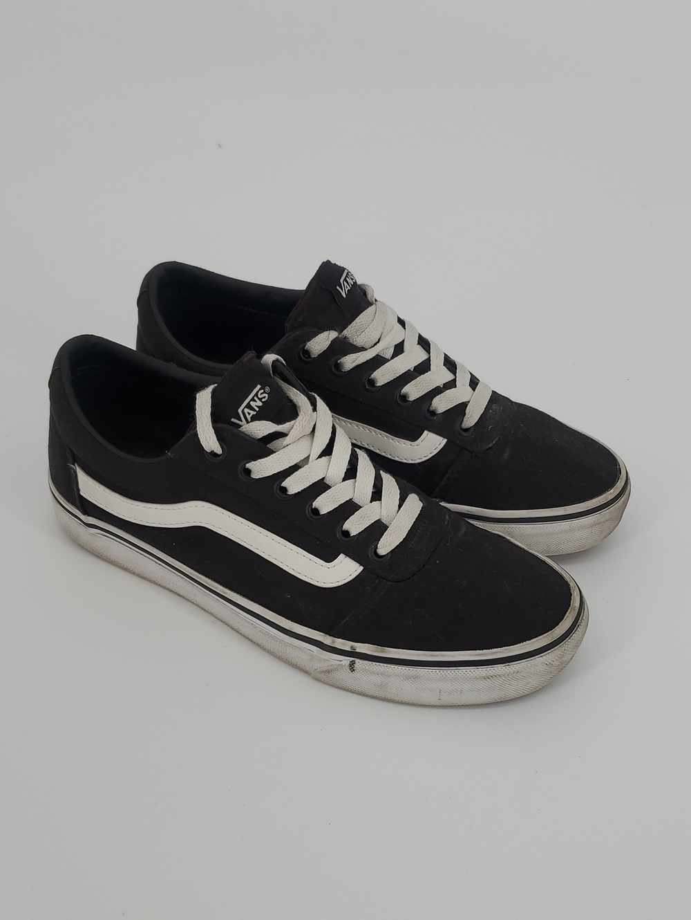 Vans Black and White Old Skool Low-Top Sneakers